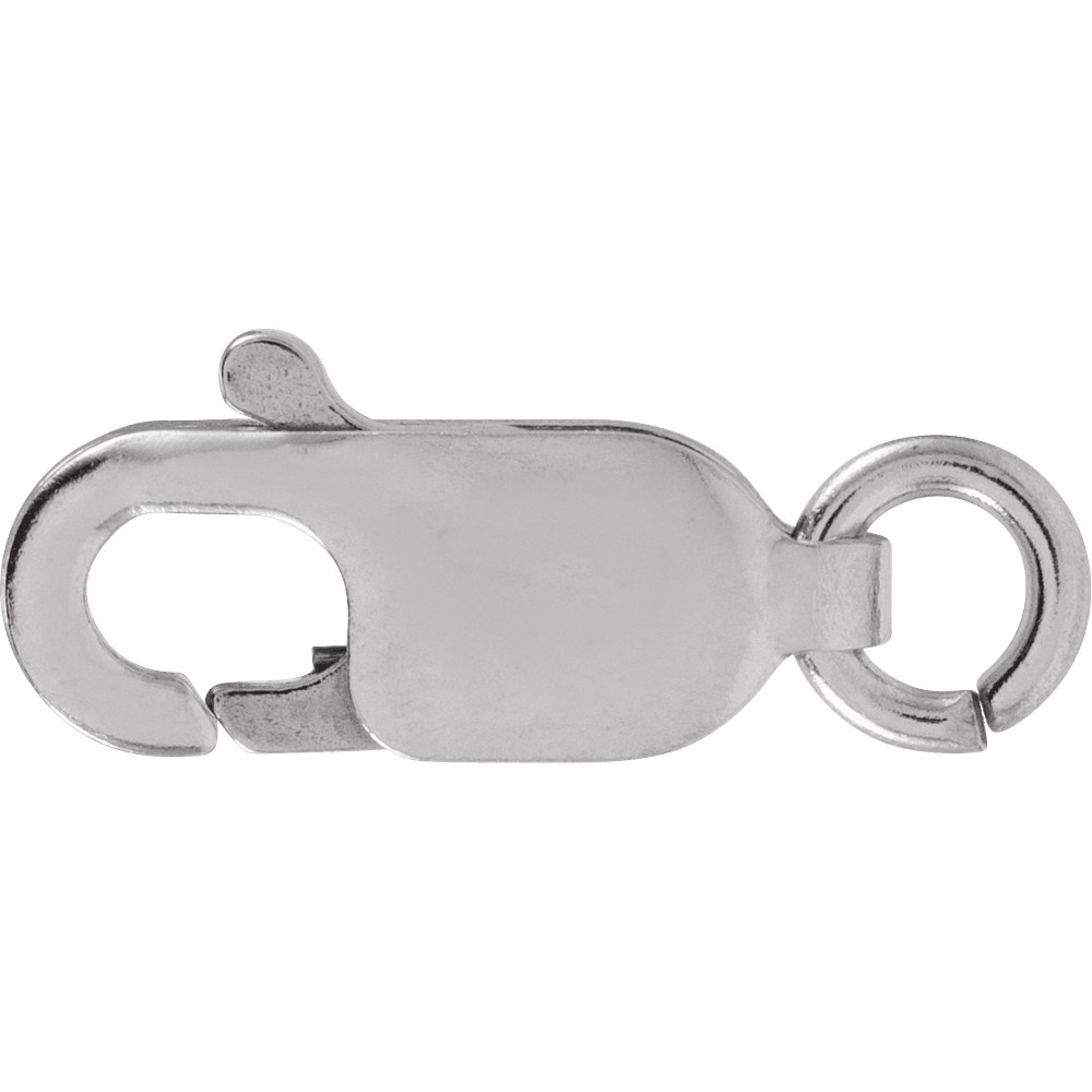 10K White Lobster Clasps with Jump Ring