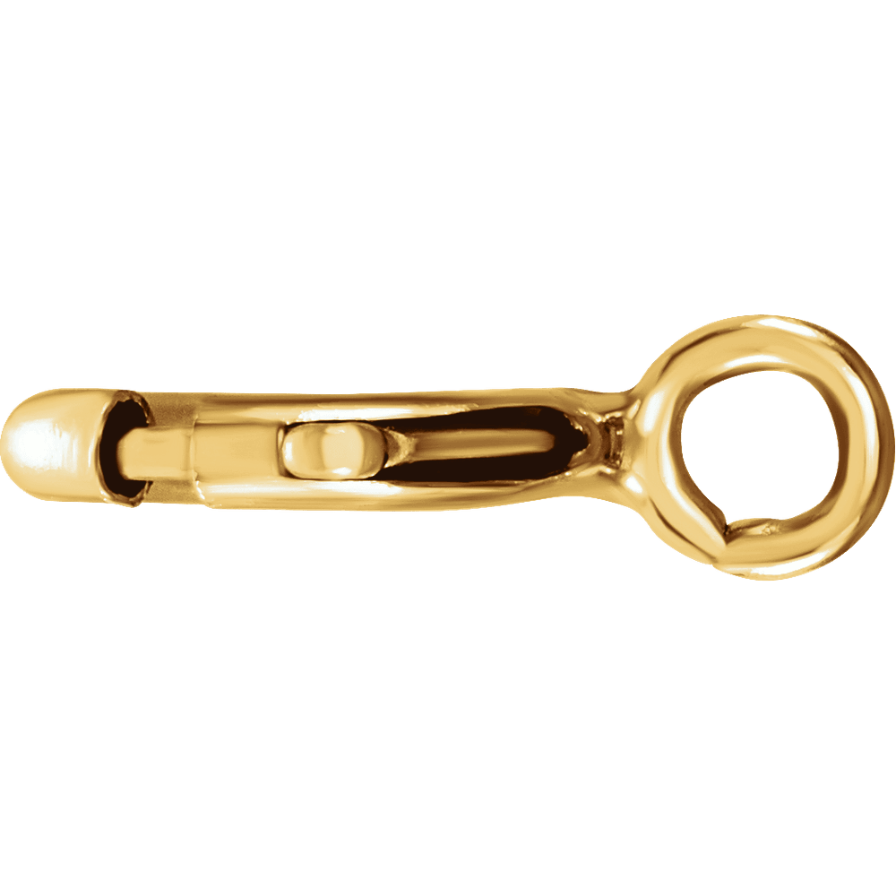 14K Yellow Spring Ring Clasps