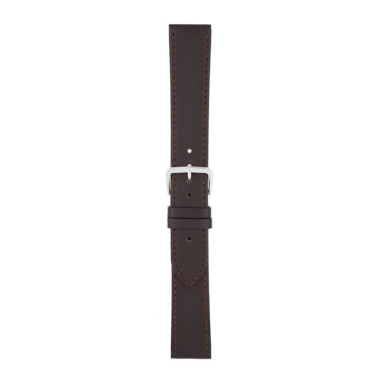 Extra Long Brown Plain Stitched Watch Strap