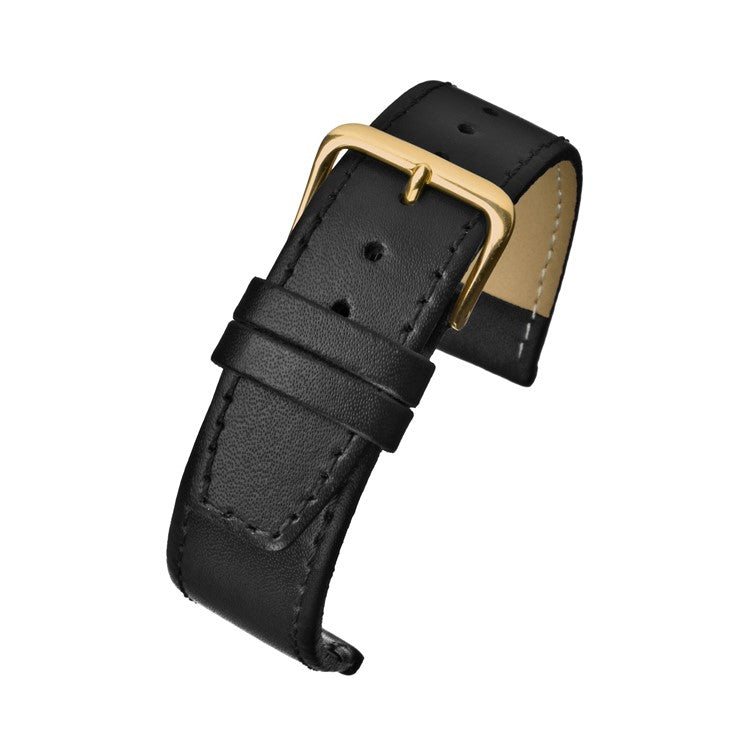 Black Calf Grain Watch Strap
