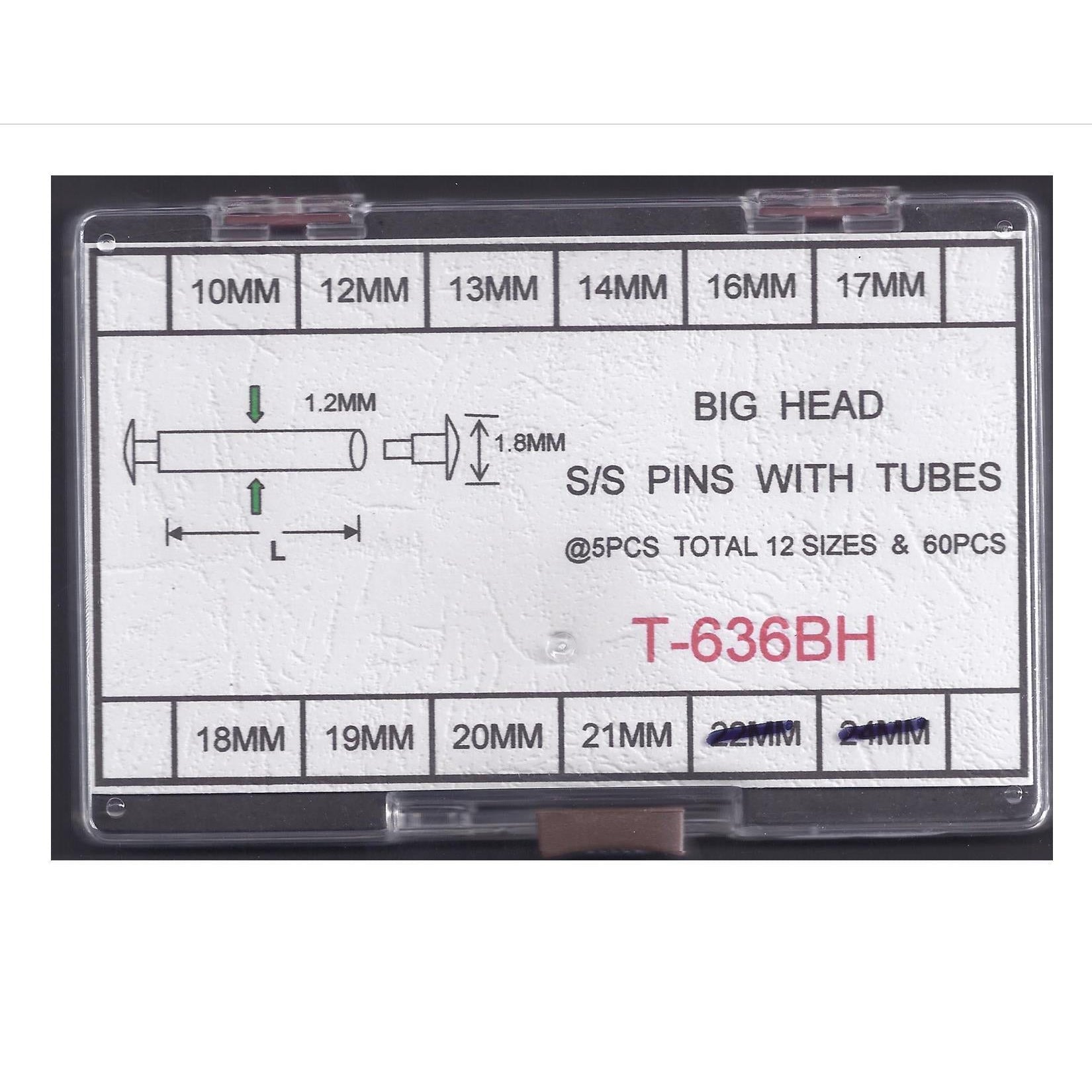 PINS WITH TUBE KIT #636BH1.8