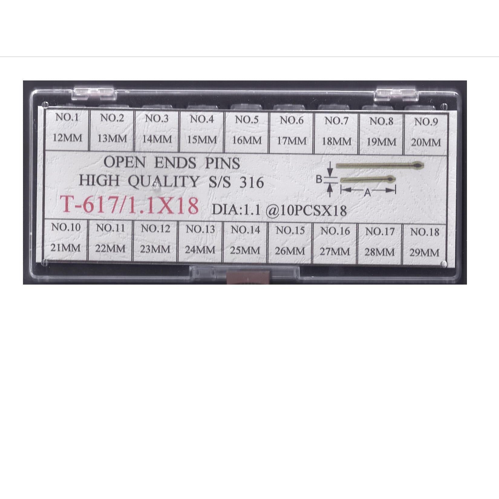 OPEN END PINS KIT #617OEP1.1