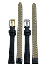LEATHER STRAPS - BLACK CROCODILE