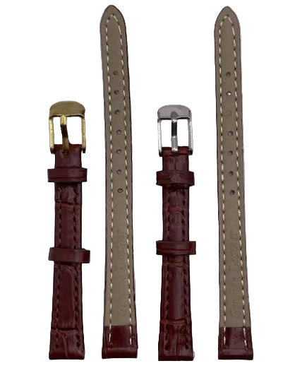 LEATHER STRAPS - BROWN CROCODILE