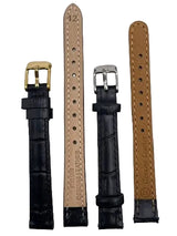 LEATHER STRAPS - BLACK CROCODILE