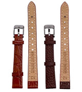 LEATHER STRAPS - BROWN CROCODILE