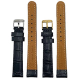 LEATHER STRAPS - BLACK CROCODILE