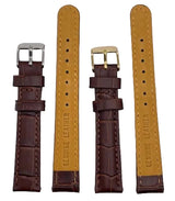 LEATHER STRAPS - BROWN CROCODILE