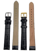 LEATHER STRAPS XL - BLACK CROCODILE