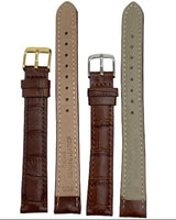 LEATHER STRAPS XL - BROWN CROCODILE