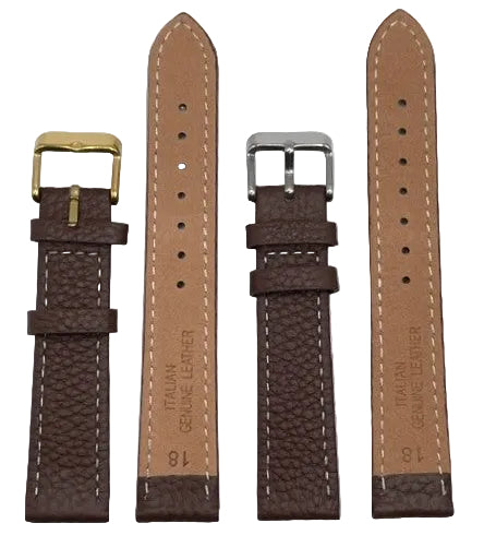 LEATHER STRAPS - BROWN CROCODILE