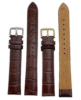 LEATHER STRAPS XL - BROWN CROCODILE