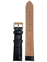 LEATHER STRAPS XL - BLACK CROCODILE