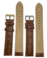 LEATHER STRAPS XL - BROWN CROCODILE