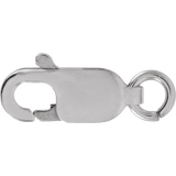 10K White Lobster Clasps with Jump Ring