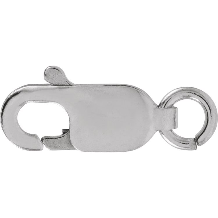 10K White Lobster Clasps with Jump Ring