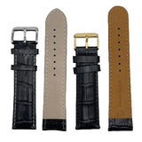 LEATHER STRAPS - BLACK CROCODILE