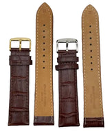 LEATHER STRAPS XL - BROWN CROCODILE