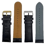 LEATHER STRAPS - BLACK CROCODILE