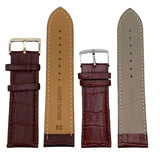 LEATHER STRAPS - BROWN CROCODILE