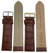 LEATHER STRAPS XL - BROWN CROCODILE