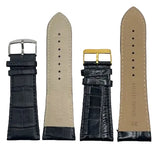 LEATHER STRAPS - BLACK CROCODILE