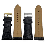 LEATHER STRAPS - BLACK CROCODILE