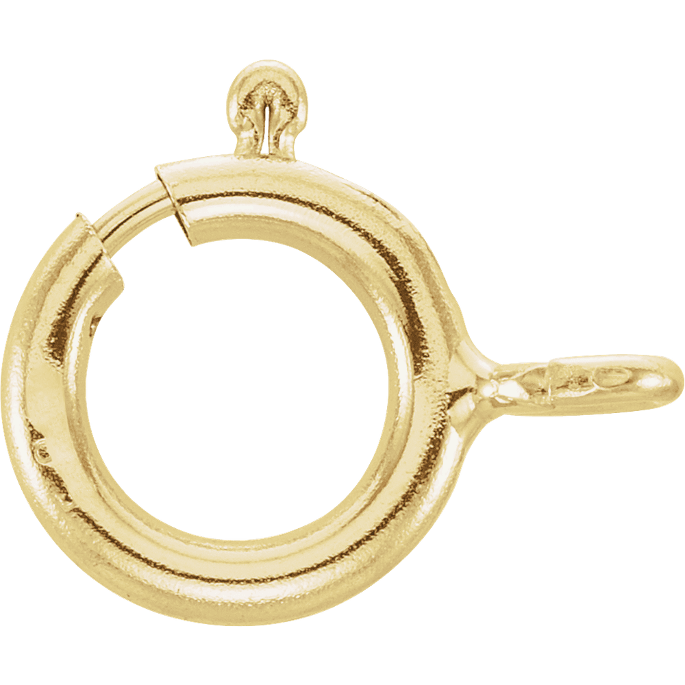 10K Yellow Spring Ring Clasps