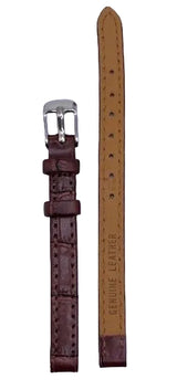 LEATHER STRAPS - BROWN CROCODILE