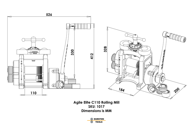 Durston Agile Elite C110 Combination Rolling Mill