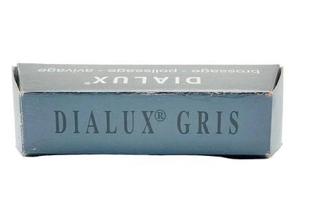 Dialux gray polishing compound box on a white background