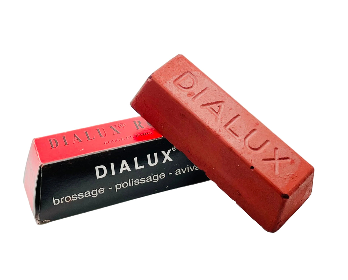 Red Dialux bar with packaging on a white background