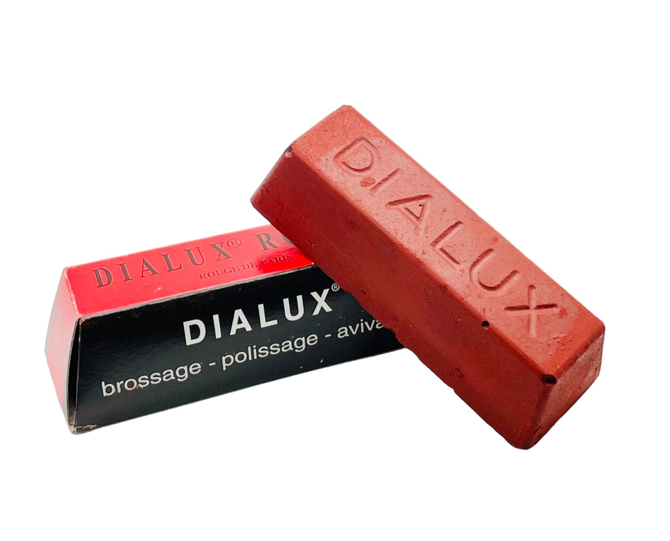 Red Dialux bar with packaging on a white background