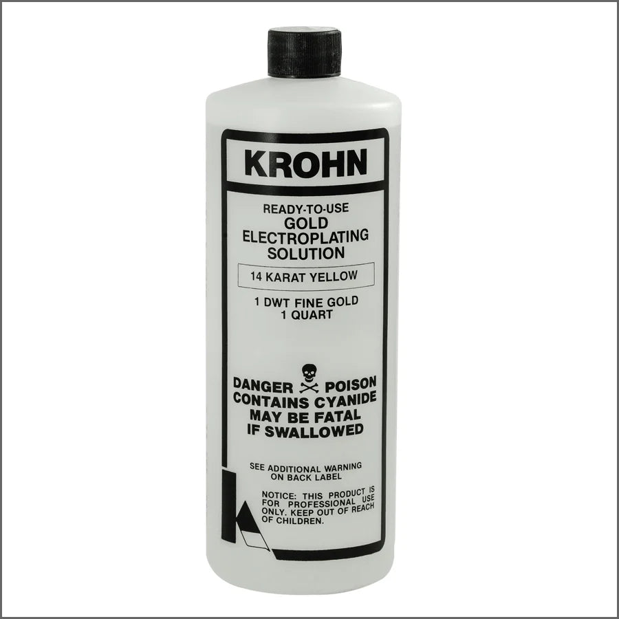 KROHN 14K YELLOW GOLD PLATING SOLUTION