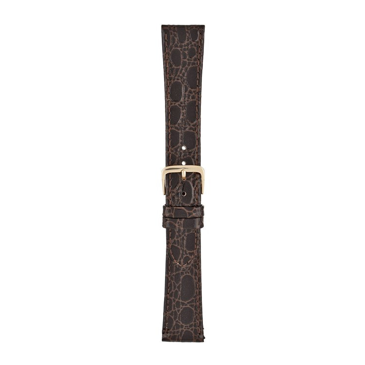 Brown Crocodile Grain Grain Watch Strap