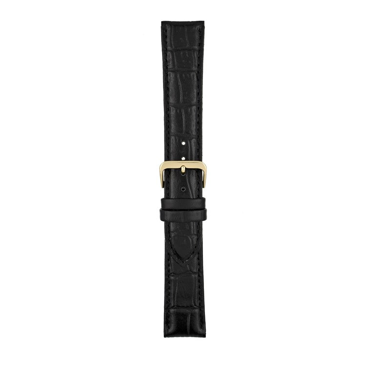 Black Alligator Grain Watch Strap