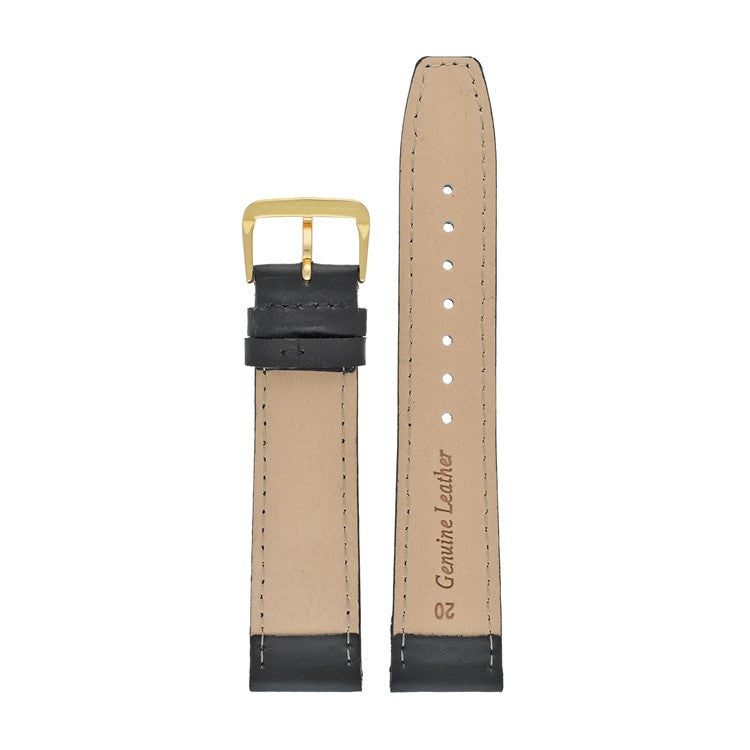 Black Calf Grain Watch Strap