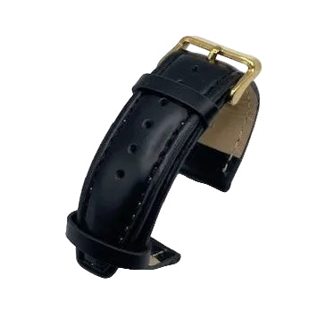 LEATHER STRAPS - BLACK PLAIN
