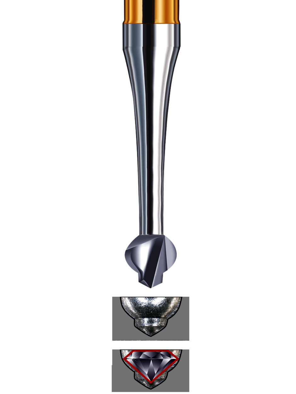 BUSCH CARBIDE PAVECUT 2 IN 1 TWIST DRILL ROUND BUR