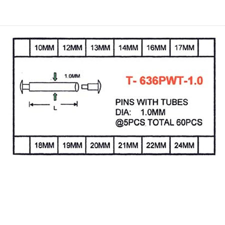 PINS WITH TUBE KIT #636PWT