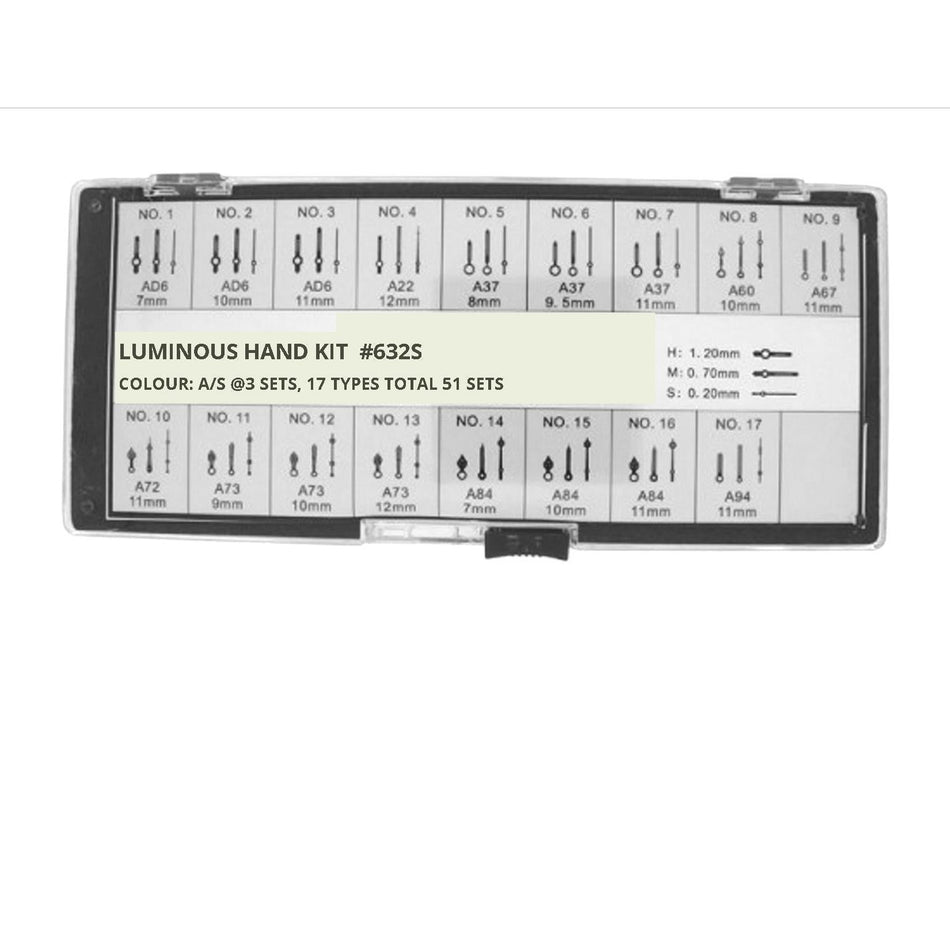 LUMINOUS HANDS KIT - SILVER #632S