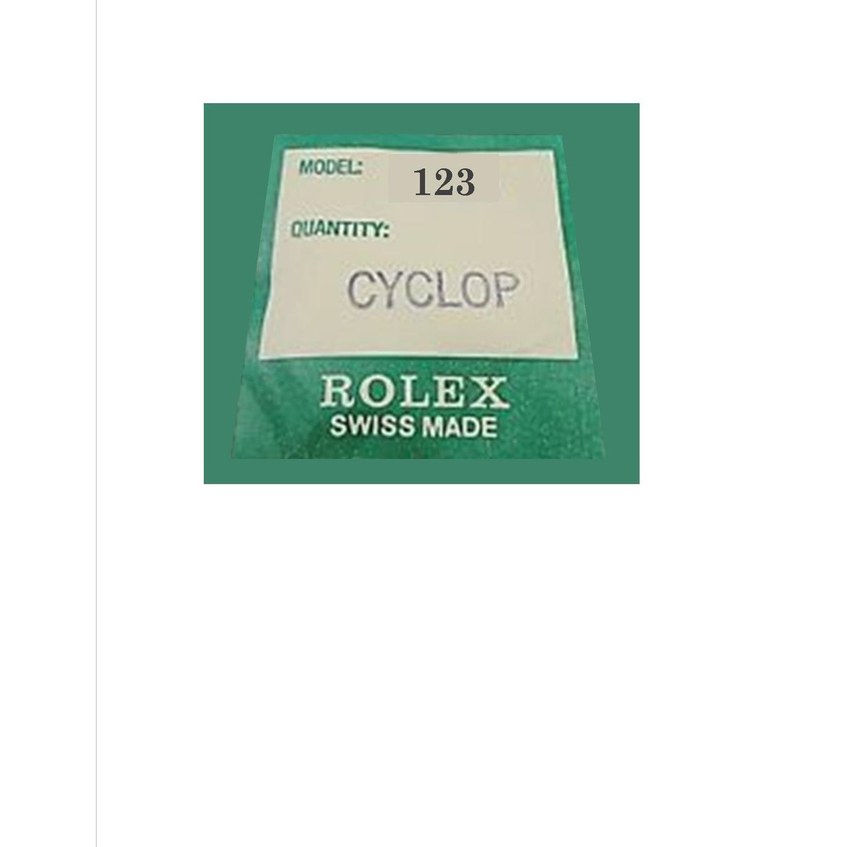 ROLEX CYCLOP 123
