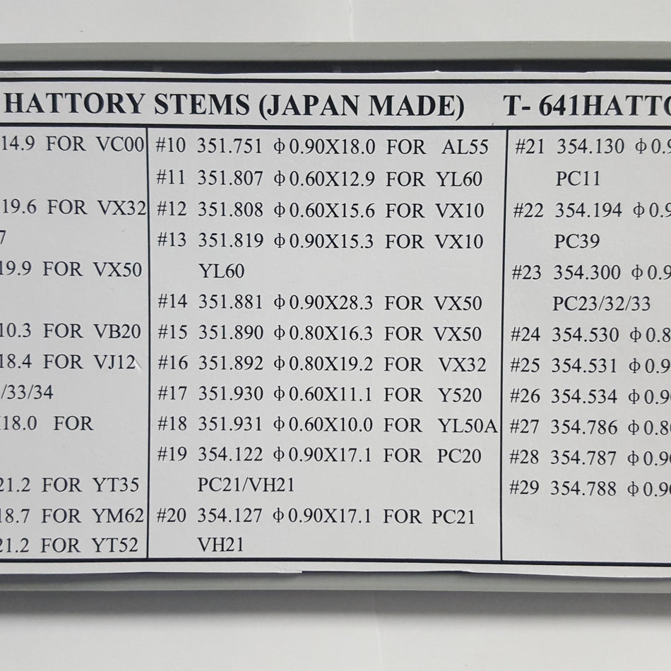 HATTORI STEMS KIT #641HAT
