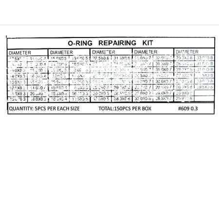 O RINGS ASSORTMENT #609-0.3