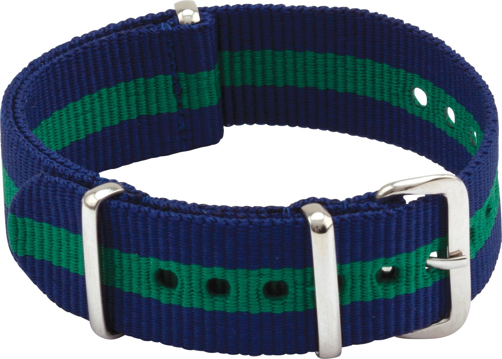 NATO® Blue & Green Nylon Watch Band