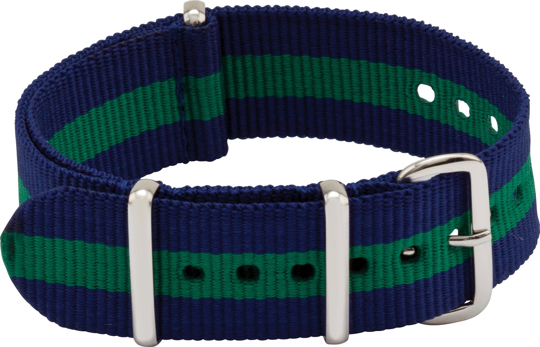 NATO® Blue & Green Nylon Watch Band