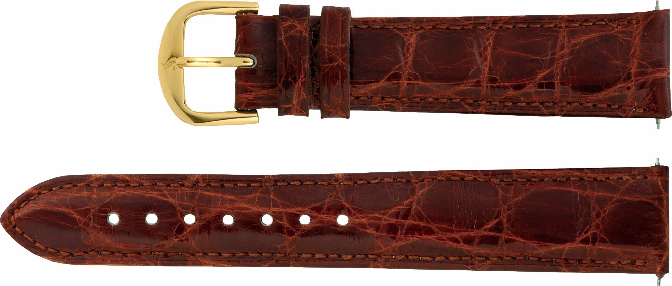 Genuine Crocodile Padded Watch Band