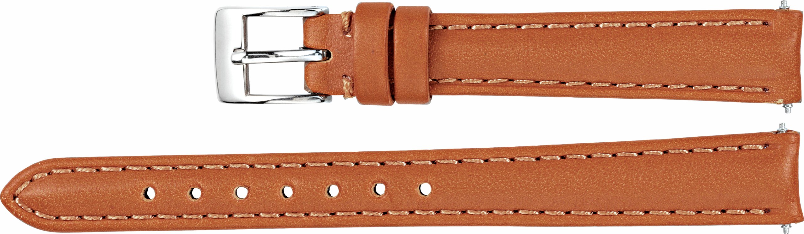Leather Matte Bridle Padded Watch Band