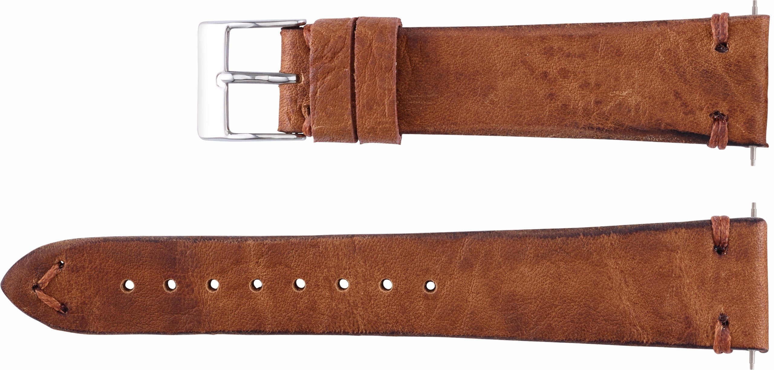 Men's Vintage-Inspired Leather Watch Band