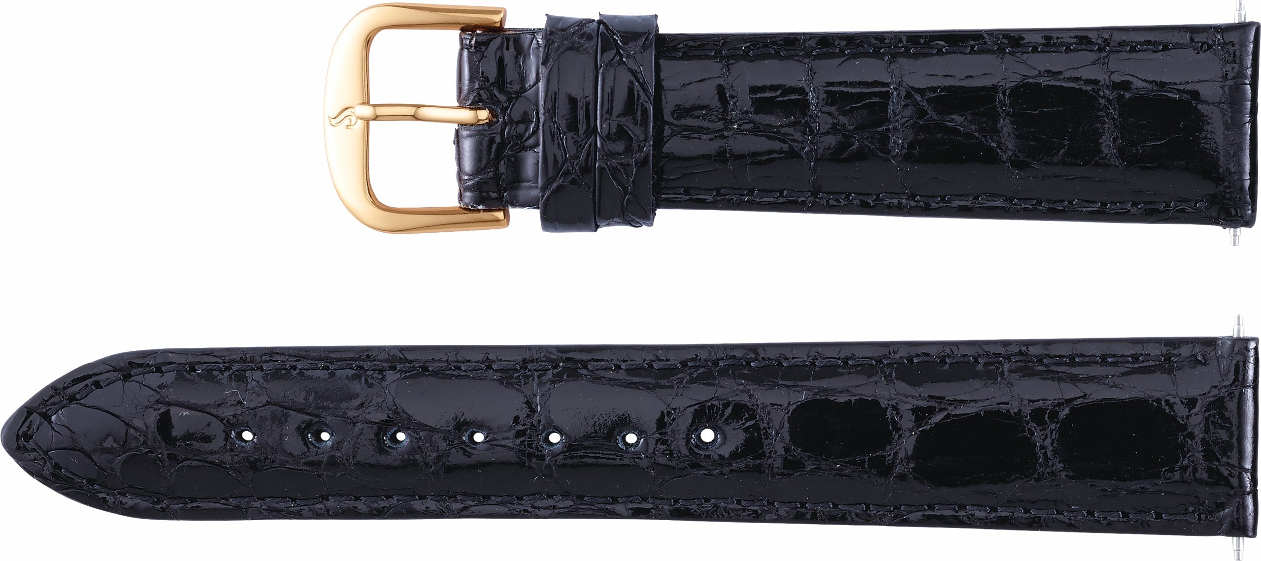 Genuine Crocodile Padded Watch Band